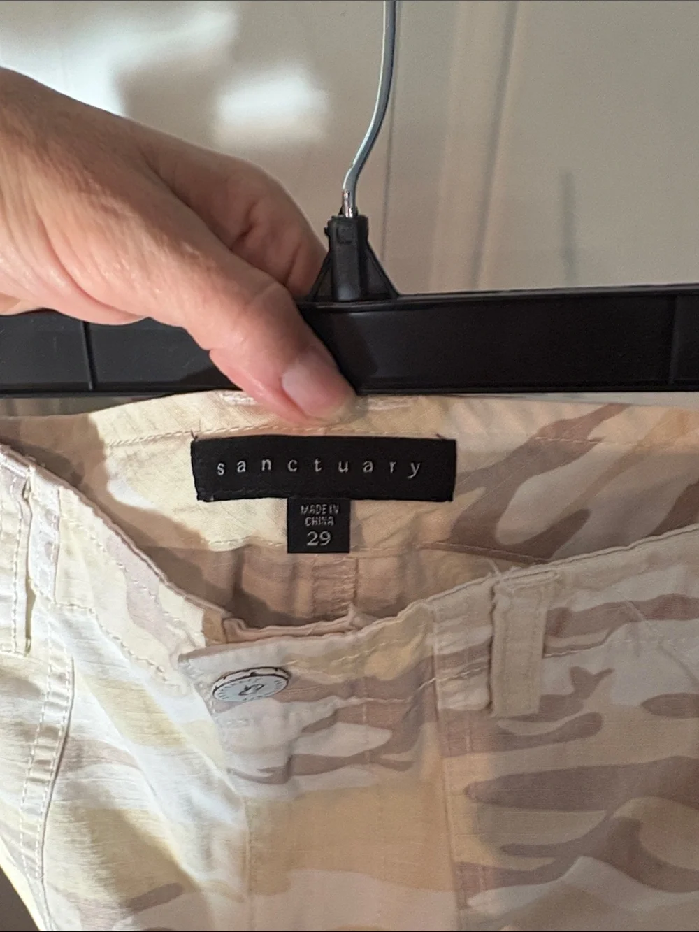 Sanctuary Desert Camo Utility Mini Skirt - Beige